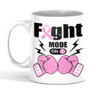 Load image into Gallery viewer, Breast Cancer Awareness "Fight Mode On " 11oz mug