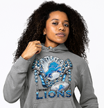 Load image into Gallery viewer, Detroit Lions Diamond Bling W/Heels Hoodie