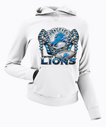 Load image into Gallery viewer, Detroit Lions Diamond Bling W/Heels Hoodie