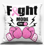 Load image into Gallery viewer, Breast Cancer Awareness Fight Mode On Glitter "12x12" Pillow Throw