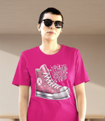 Load image into Gallery viewer, Breast Cancer Chucks And Pearls T-shirt