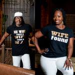 Load image into Gallery viewer, Couple's He Who Finds A Wife Finds A Good thing & Wife Found T-shirt Set - Cre8tive Cre8tions