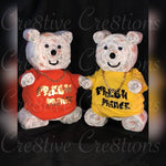 Load image into Gallery viewer, Diaper Teddy Bear w/ Custom T-shirt