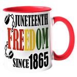 Load image into Gallery viewer, Juneteenth Freedom Since 1865 11oz Coffee Mugs