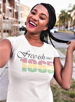 Load image into Gallery viewer, Women's Style Free-ish Since 1865 Rhinestone T-Shirt