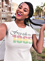 Load image into Gallery viewer, Women's Style Free-ish Since 1865 Rhinestone T-Shirt