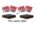 Load image into Gallery viewer, Love Thyself First 3.75 Square Coaster
