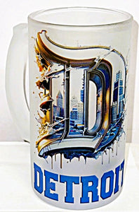 Detroit Splash 16oz Frosted Beer Mug