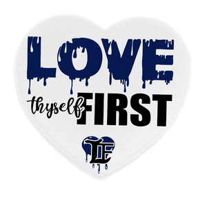 Love Thyself First Heart Sandstone Coaster