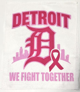 Detroit We Fight Together Breast Cancer Rally Towel