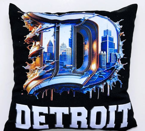 Detroit Splash 12x12" Pillow
