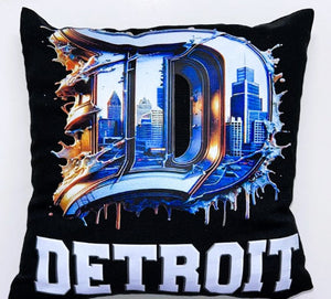 Detroit Splash 12x12" Pillow