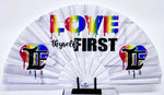 Load image into Gallery viewer, Love Thyself First Clack Fan
