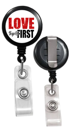 Load image into Gallery viewer, Love Thyself First Badge Reel
