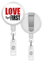 Load image into Gallery viewer, Love Thyself First Badge Reel
