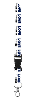 Load image into Gallery viewer, Love Thyself First Keychain Lanyard
