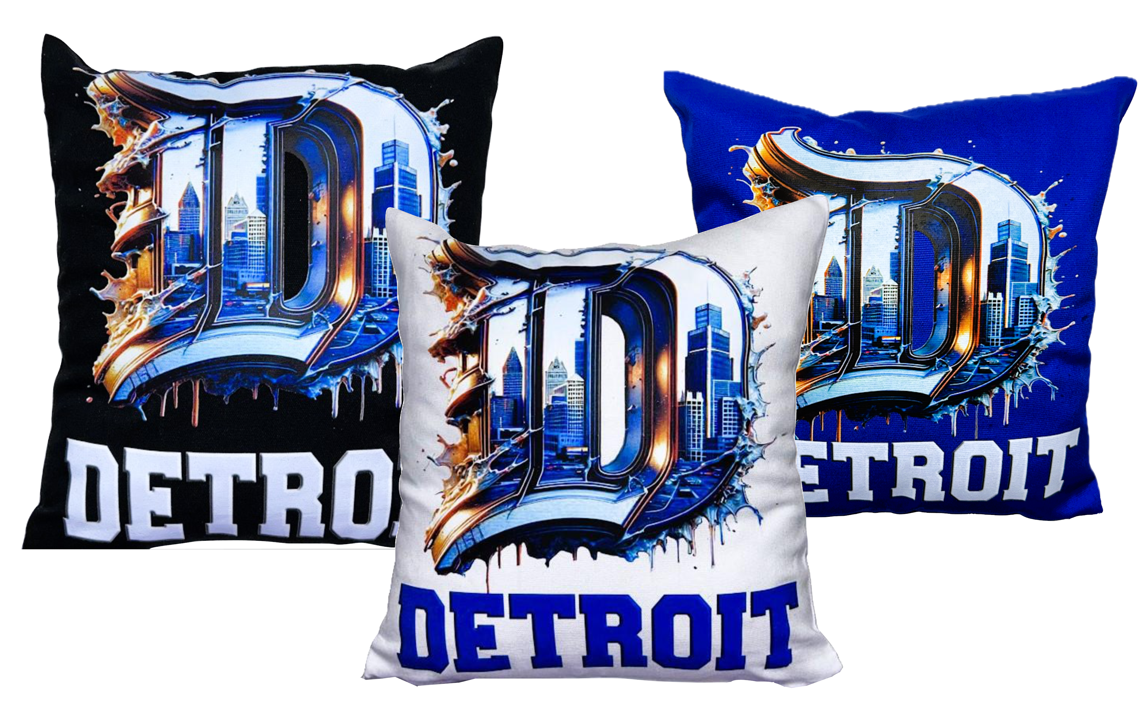 Detroit Splash 12x12" Pillow