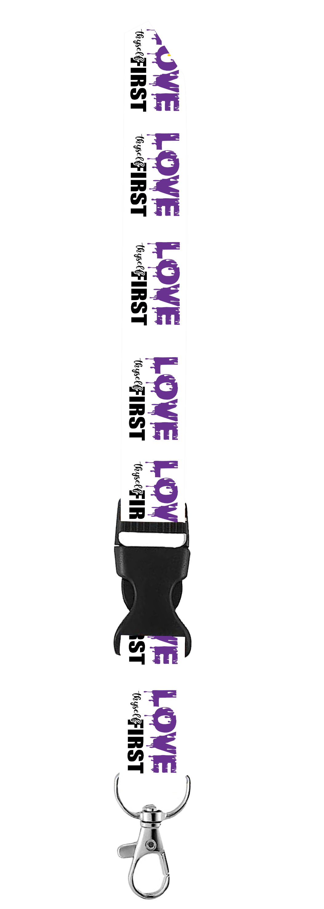 Love Thyself First Keychain Lanyard