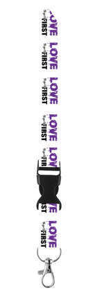 Load image into Gallery viewer, Love Thyself First Keychain Lanyard
