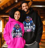 Load image into Gallery viewer, Breast Cancer Detroit Roar Strong 2 Hoodie
