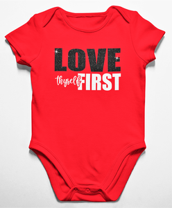 Girls Original Love Thyself First Infant Onesie