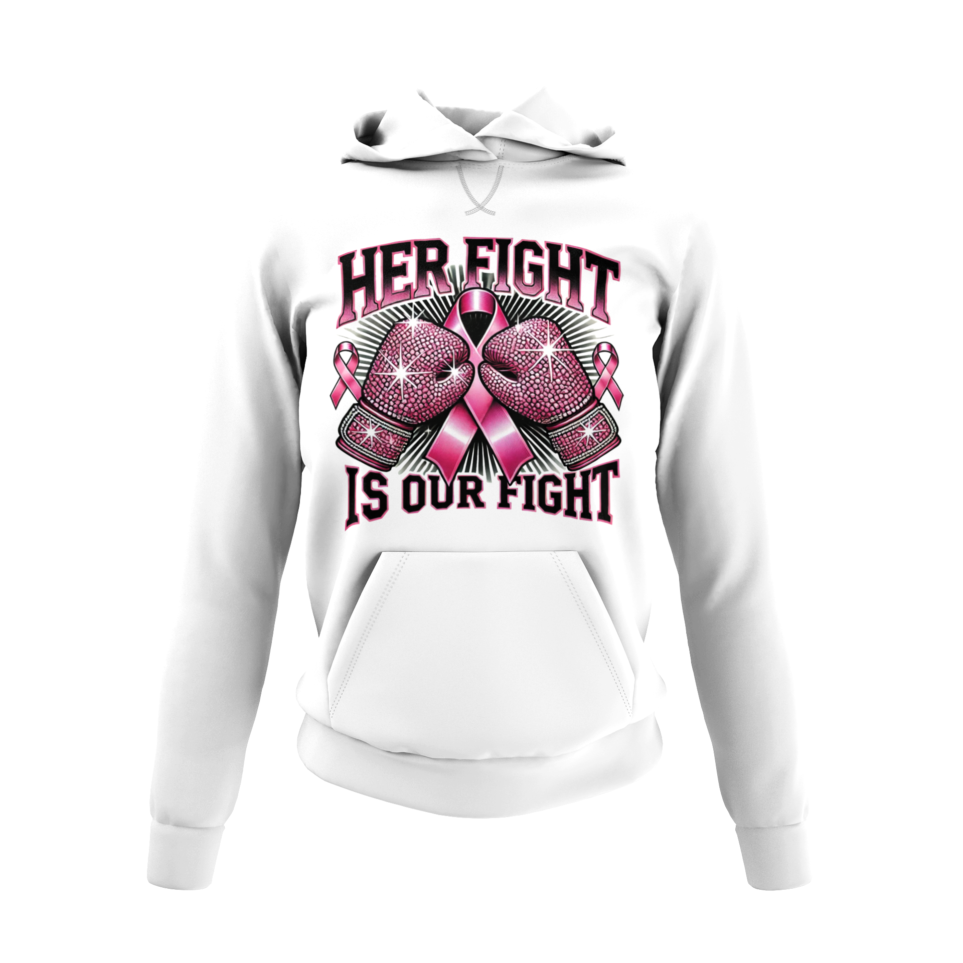 Breast Cancer Her Fight Is Our Fight Hoodie