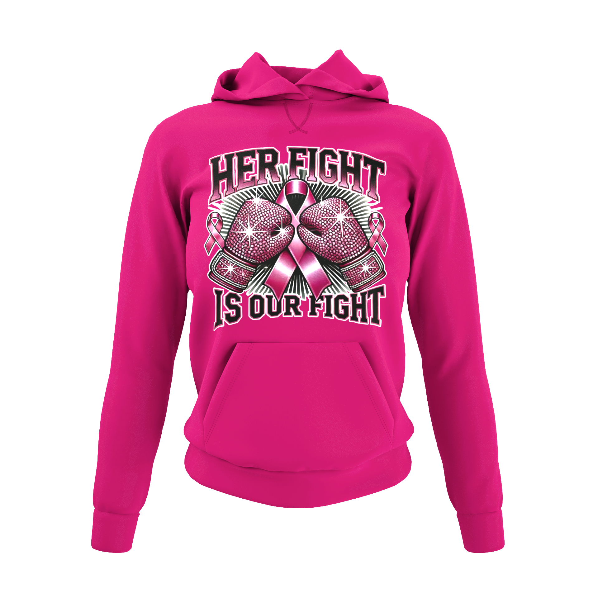 Breast Cancer Her Fight Is Our Fight Hoodie