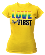 Load image into Gallery viewer, Women&#39;s LGBTQ Love Thyself First Semi-Fitted T-shirt
