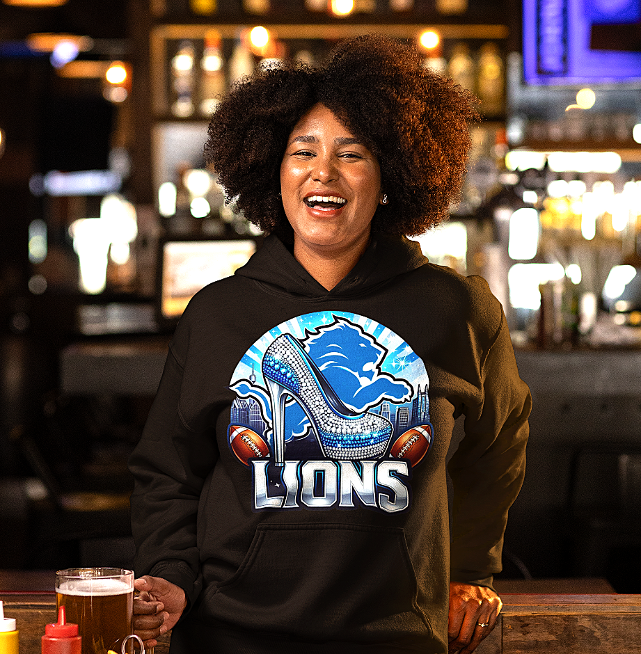 Lions Diamond Bling Heel Hoodie