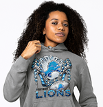 Load image into Gallery viewer, Detroit Lions Diamond Bling W/Heels Hoodie
