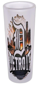 Detroit Smoke 3oz Frosted Shot Glass