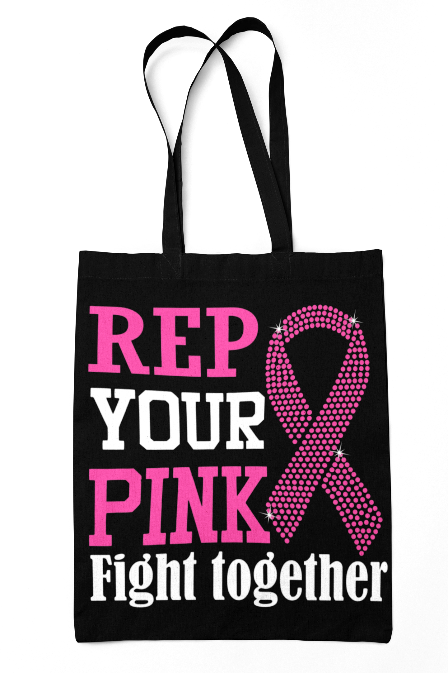 Breast Cancer Awareness "Rep Your Pink" Canvas Bag