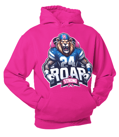 Breast Cancer Detroit Roar Strong 2 Hoodie