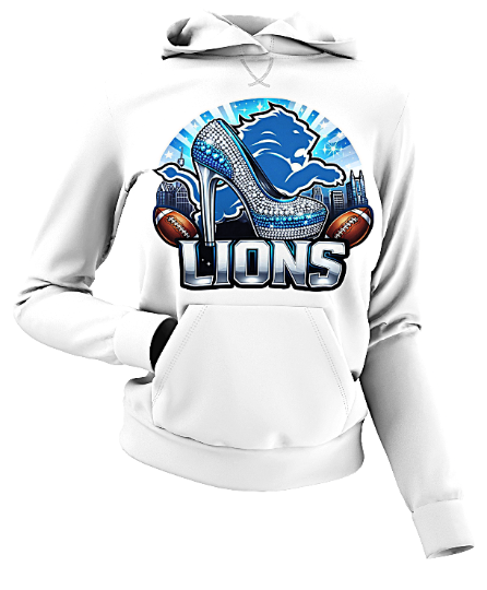 Lions Diamond Bling Heel Hoodie