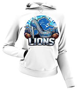 Lions Diamond Bling Heel Hoodie