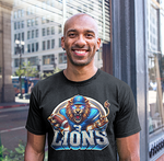 Load image into Gallery viewer, Lions Neon Ring Football T-shirt
