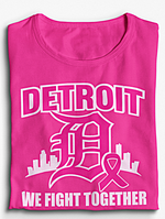 Load image into Gallery viewer, Detroit We Fight Together Glitter &amp; Regular T-shirt
