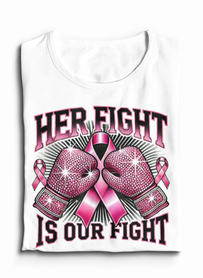 Breast Cancer Her Fight is Our Fight T-shirt