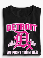 Load image into Gallery viewer, Detroit We Fight Together Glitter &amp; Regular T-shirt
