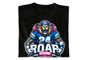 Breast Cancer Detroit Roar Strong 2  T-shirt