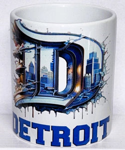 Detroit Splash Ceramic Pencil/Brush Holder