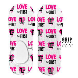 Love Thyself First No Show Grip Socks