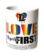 Load image into Gallery viewer, Love Thyself First Ceramic Pen, Pencil or brush Holder
