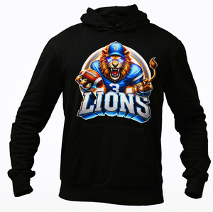 Lions Detroit With Neon Ring Hoodie