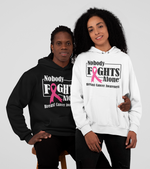 Load image into Gallery viewer, Unisex Breast Cancer Awareness &quot;Nobody Fight Alone&quot; Hoodie
