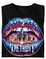 Load image into Gallery viewer, Detroit Lips Diamond Bling Women&#39;s T-shirt
