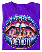 Load image into Gallery viewer, Detroit Lips Diamond Bling Women&#39;s T-shirt
