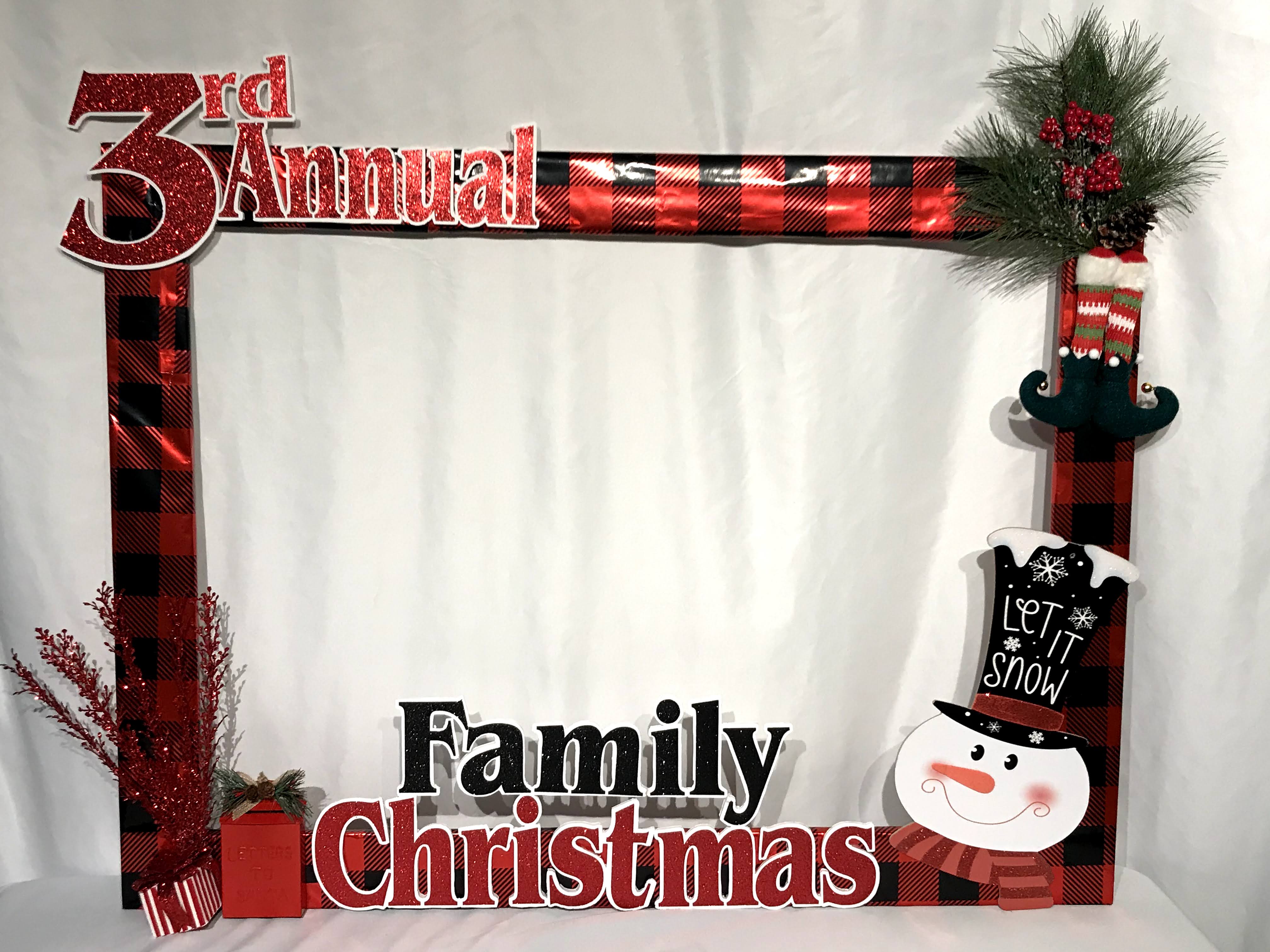 Christmas 40"x40" 3D Selfie Frame