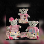 Load image into Gallery viewer, Diaper Teddy Bear w/ Custom T-shirt
