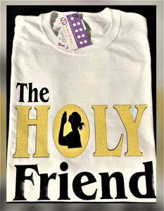 Women's Glittered Friends Regular T-Shirt